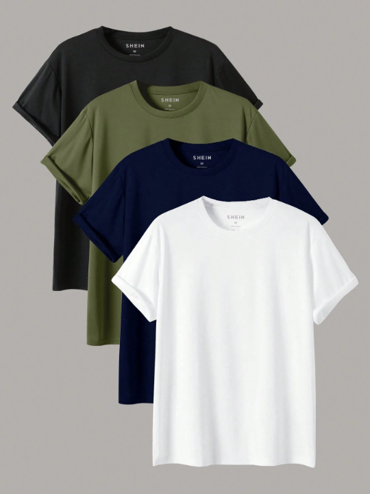 Men's Round Neck Short Sleeve T-shirt