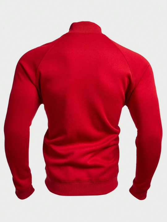 Manfinity Homme Men's Loose Fitting Half Zip Raglan Sleeve Sweatshirt