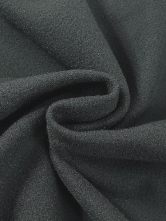 Men's Round Neck Drop Shoulder Long Sleeve Fleece Sweatshirt