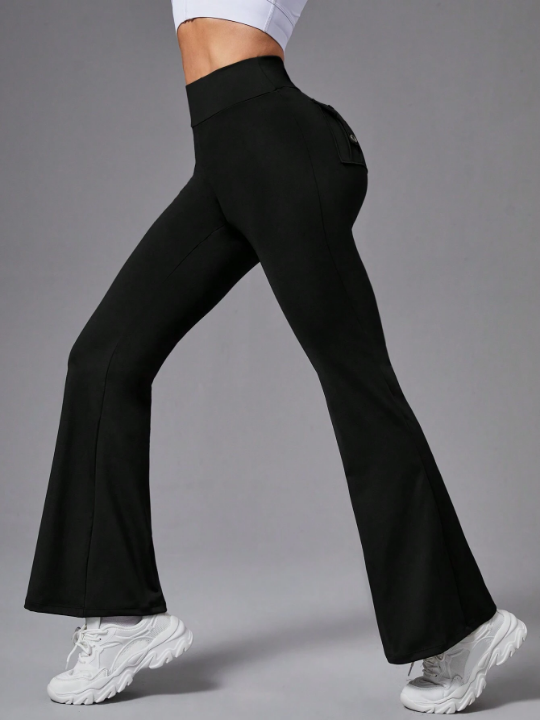 Daily&Casual High Waist Flare Sports Pants