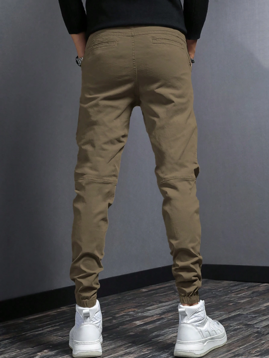 Manfinity Men Solid Slant Pocket Pants