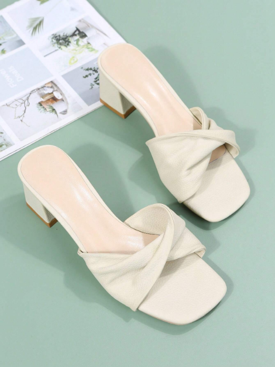 Women's Summer New Style Thick Heel Anti-skid Fashionable & Versatile & Fairy Style & French Gentle High Heel Sandals