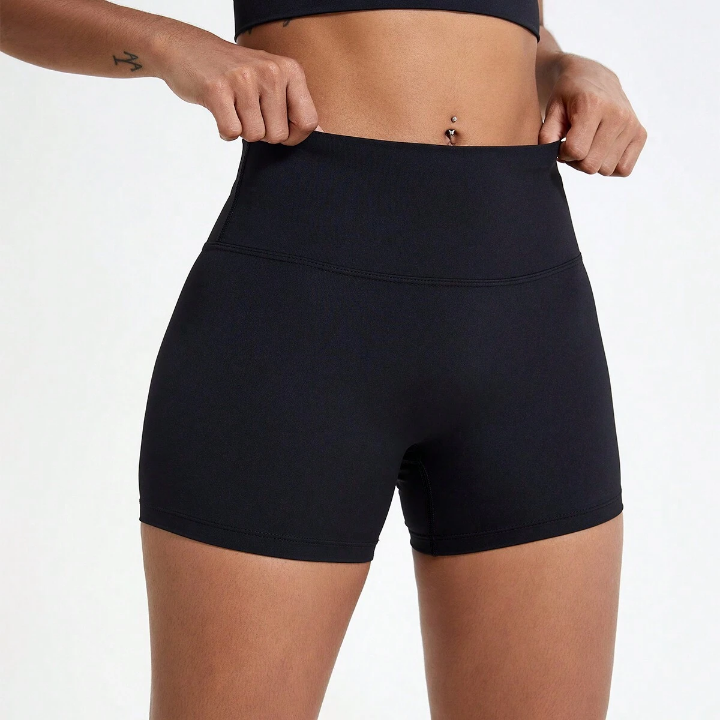 1pc High-Waist Yoga Shorts, Cycling Shorts, Running Tights, Breathable, Quick Drying, Lifter Athletic Women's Shorts Shapewear Shorts Spandex Shorts