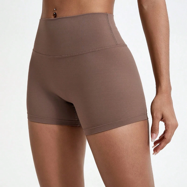 1 Piece Of Women's Nude High-Waisted Yoga Cycling And Running Tight-Fitting Sweat-Absorbent Breathable Quick-Drying Butt-Lifting Sports Fitness Shorts Shapewear Shorts Spandex Shorts