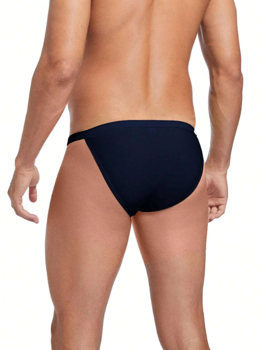 New Sexy Men's Triangle Low Waist Solid Color Anti-embarrassment Swimming Briefs