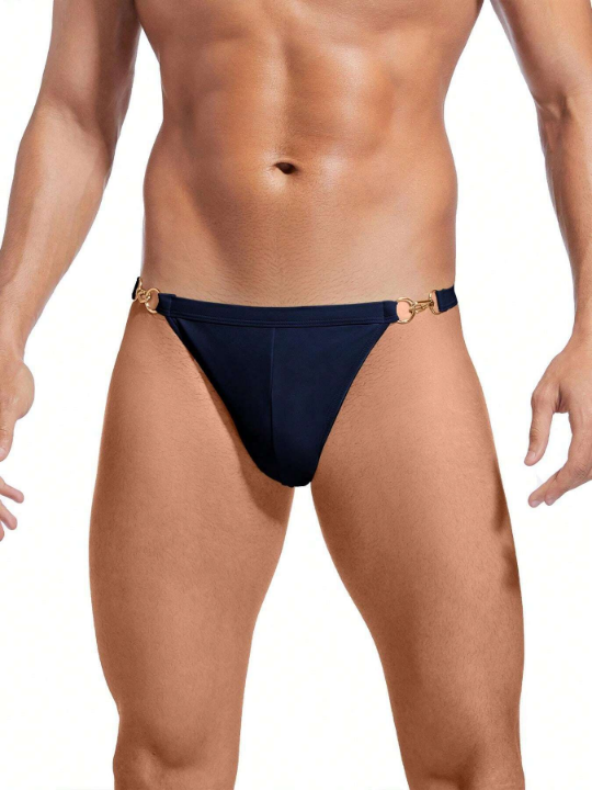 New Sexy Men's Triangle Low Waist Solid Color Anti-embarrassment Swimming Briefs