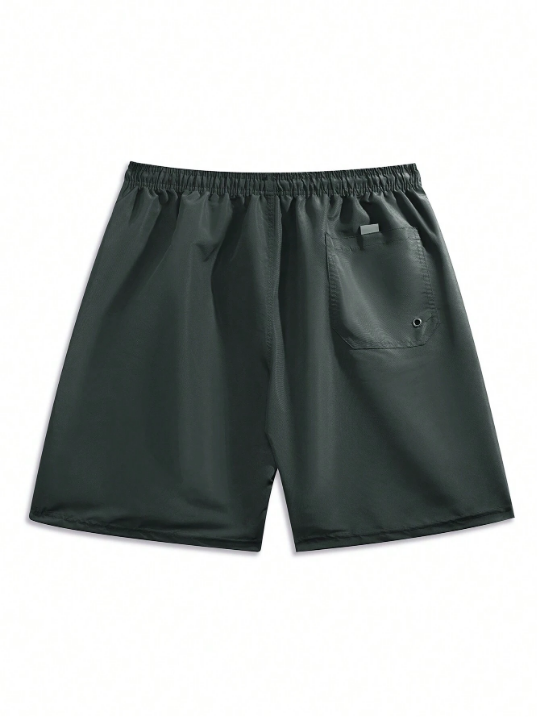 1pc Men's Shorts Beach Shorts With Drawstring Swimming Trunks