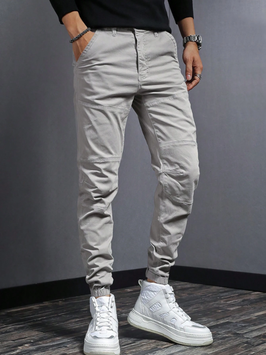 Manfinity Hypemode Men Solid Slant Pocket Pants