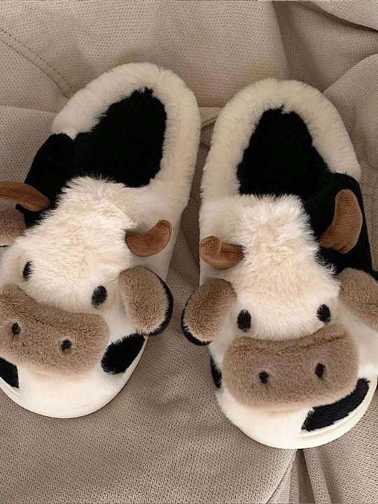 Cute Cartoon Animal Pattern Home Slippers, Warm, Comfortable, Non-Slip And Fashionable Design