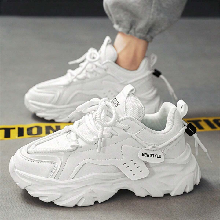 Men's Winter Trendy Casual Fashion Sports Dad Shoes With Non-Slip & Wear-Resistant Outsole And Height-Increasing Design