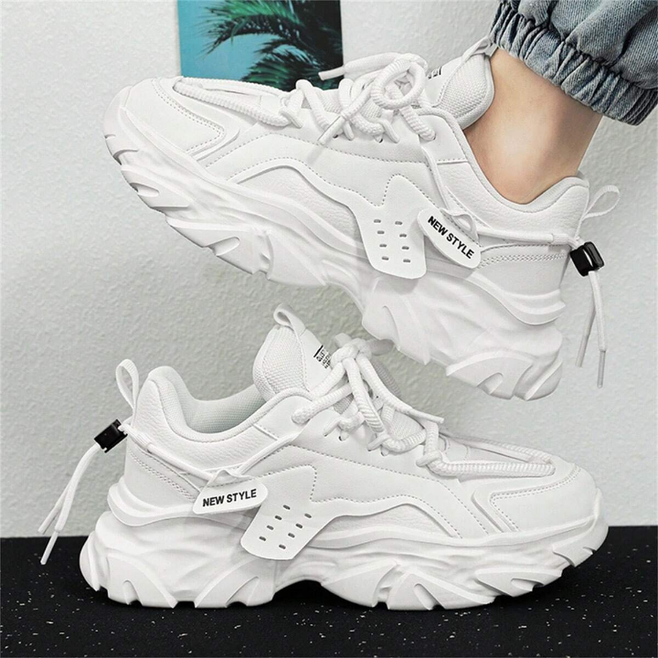 Men's Winter Trendy Casual Fashion Sports Dad Shoes With Non-Slip & Wear-Resistant Outsole And Height-Increasing Design