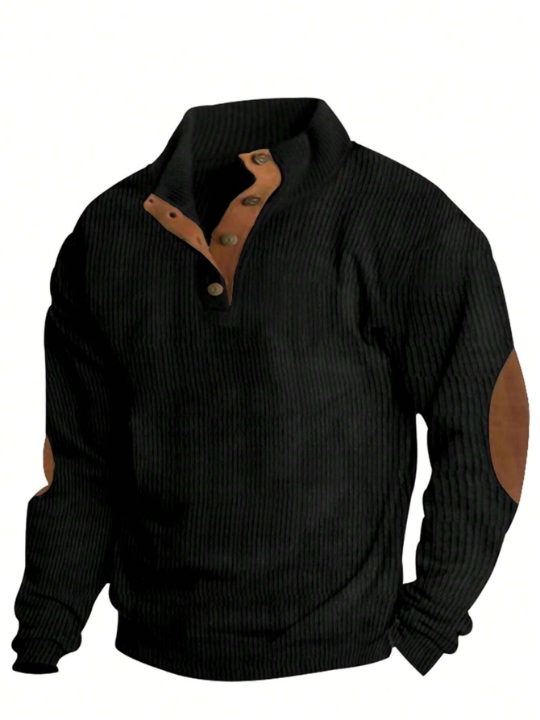 Men's Contrast Color Polo Shirt