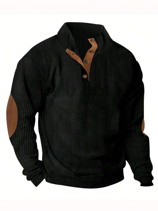 Men's Contrast Color Polo Shirt