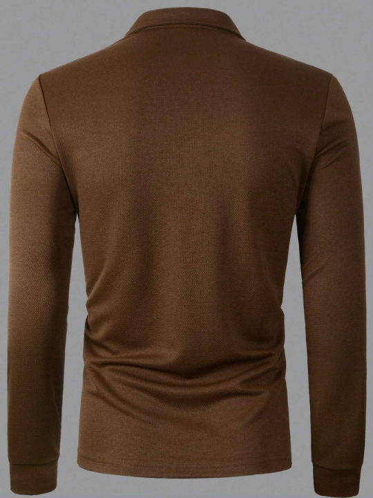 Men'S Long Sleeve Polo Shirt