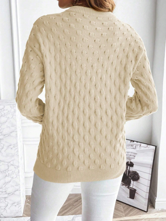 Essnce Solid Drop Shoulder Sweater