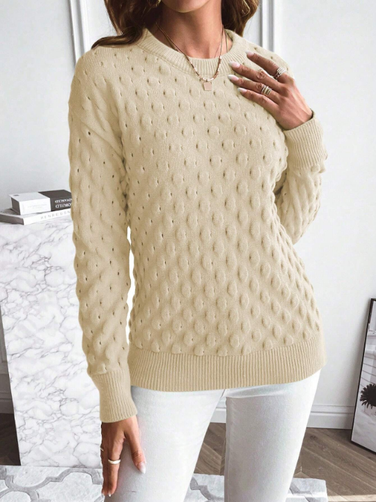 Essnce Solid Drop Shoulder Sweater