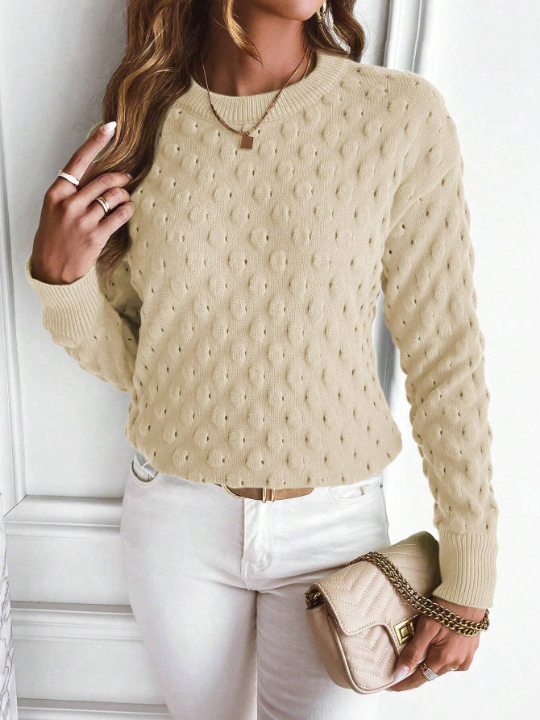 Essnce Solid Drop Shoulder Sweater