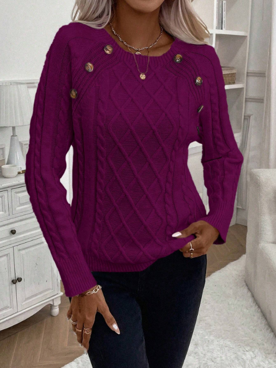 LUNE Women'S Turtle Neck Sweater With Raglan Sleeves