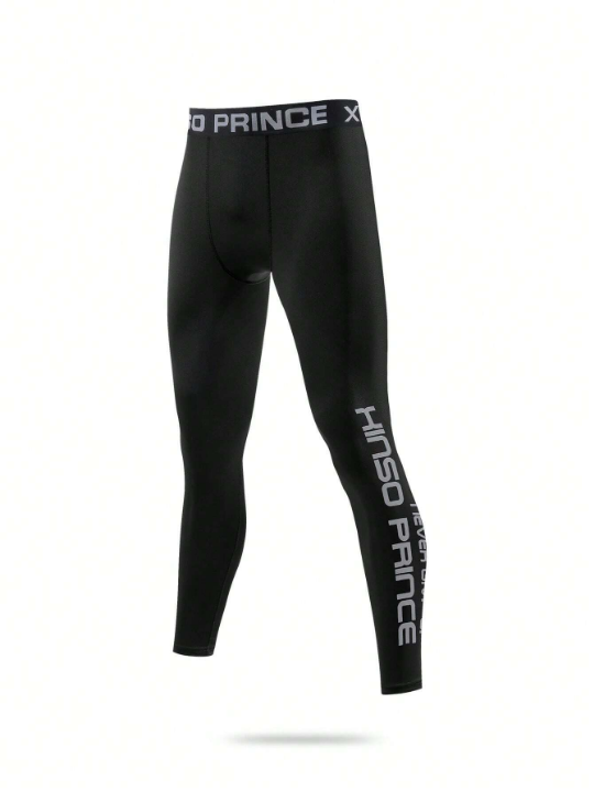 Men's Quick Drying Fitness Personality Exercise Long Pants For Running, Gym, Hiking Etc.