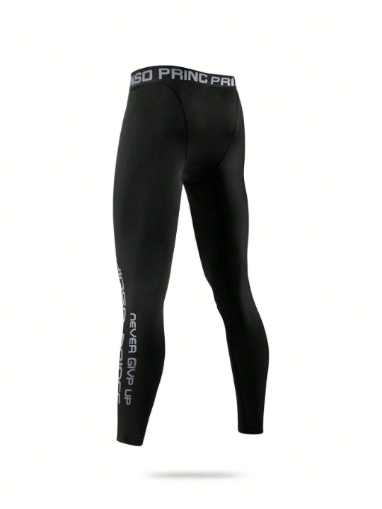 Men's Quick Drying Fitness Personality Exercise Long Pants For Running, Gym, Hiking Etc.