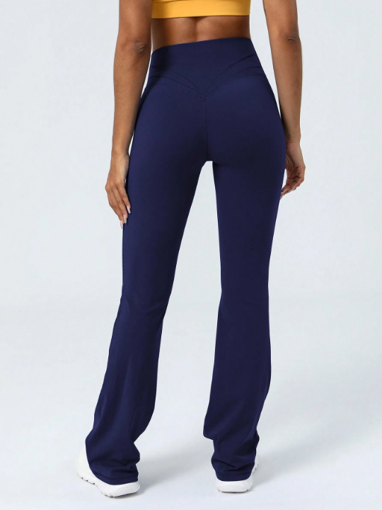 Women's Solid Color Dance & Yoga Flared Pants