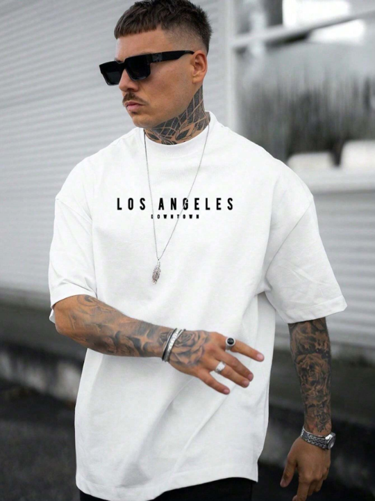 Men Letter Graphic Tee