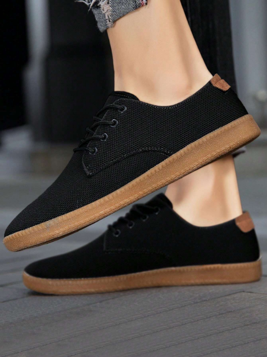 Mens Fashion Sneakers Casual Shoes Minimalist Oxfords Slip On Flat Shoes Workout Breathable Loafers Business Dress Shoes