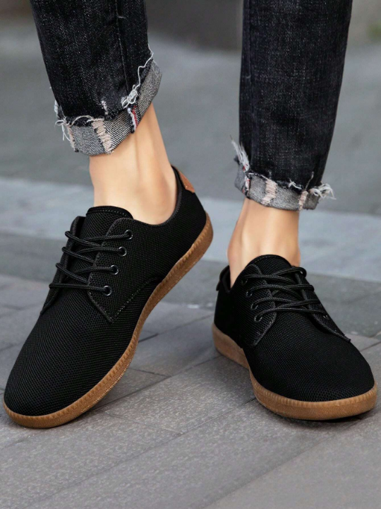 Mens Fashion Sneakers Casual Shoes Minimalist Oxfords Slip On Flat Shoes Workout Breathable Loafers Business Dress Shoes