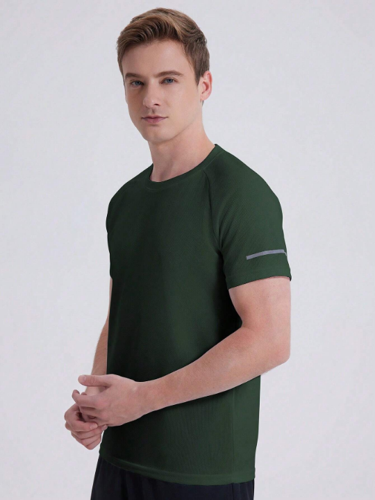 Men's Casual Fitness Outdoor Sports Quick-Drying Training Running High-Stretch Loose Short Sleeve T-Shirt Gym Clothes Men Basic T Shirt