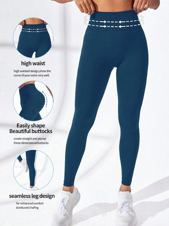 Yoga Basic Women's High Waist Butt Lift Sports Leggings