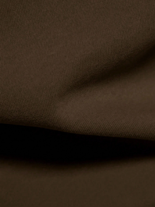 Manfinity Homme Men's Loose Color-Block Polo Collar Long Sleeve Sweatshirt