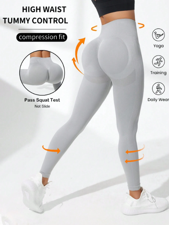 Yoga Basic Wide Waistband Sports Leggings