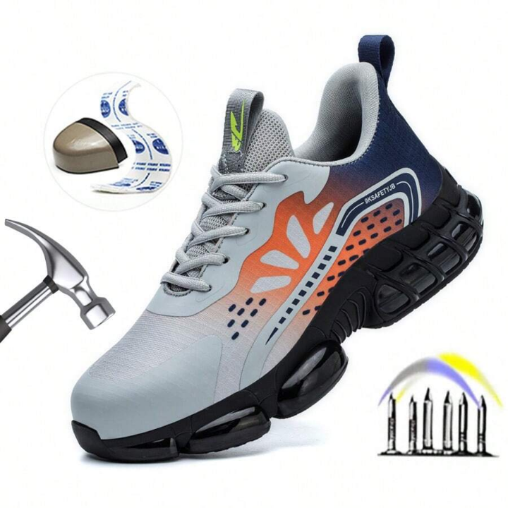 Indestructible New Fashionable Lightweight Steel Toe Men's Architecture Work & Sports Safety Shoes