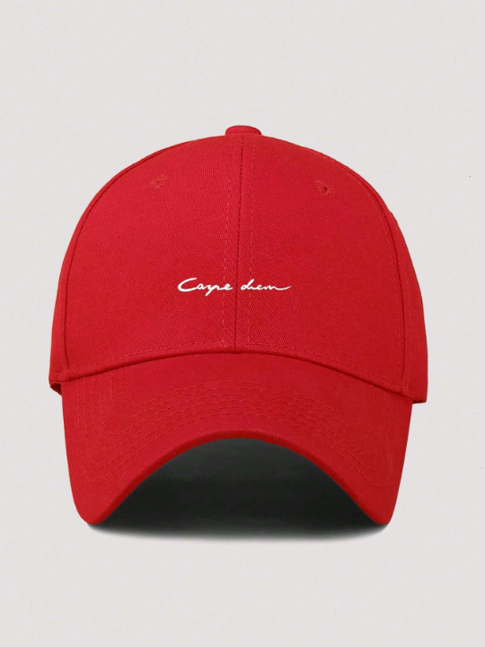 1pc Men's Casual Adjustable Baseball Cap With Letter Pattern Printing Suitable For Daily Wear