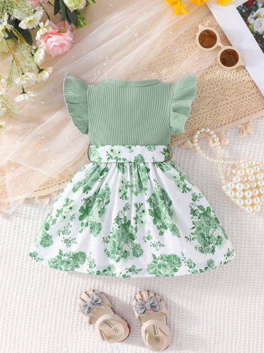 Baby Girl Floral Printed Dress