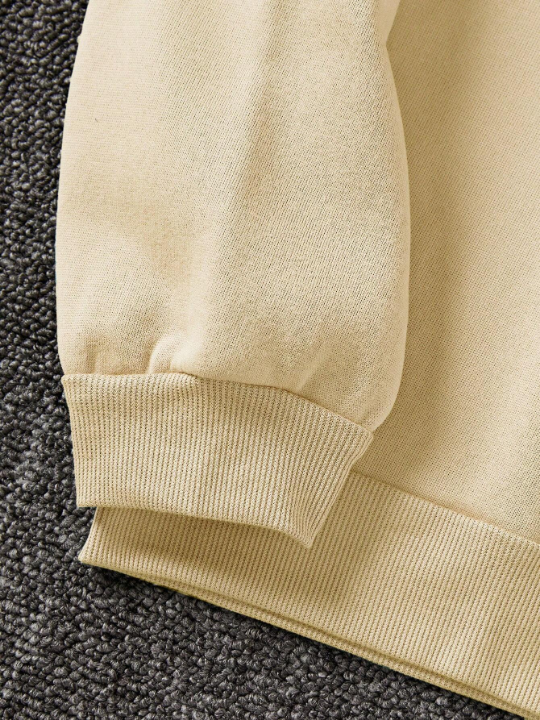 Men's Solid Color Drawstring Hoodie