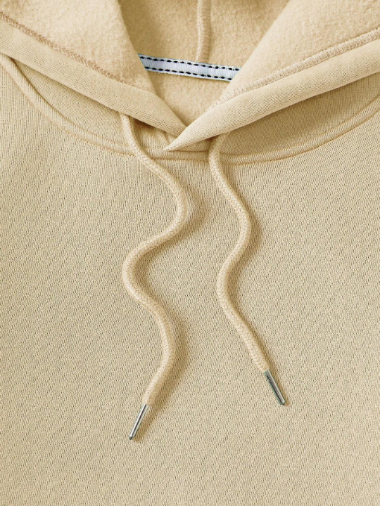 Men's Solid Color Drawstring Hoodie