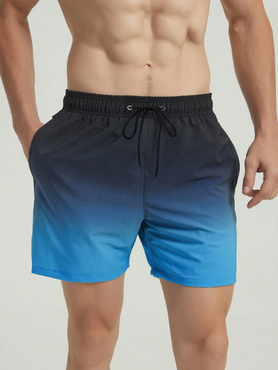 Manfinity Swimmode Men's Gradient Beach Shorts