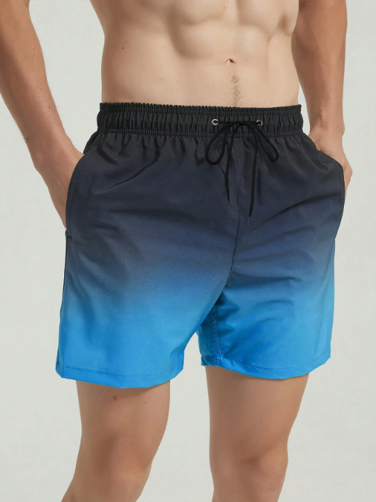 Manfinity Swimmode Men's Gradient Beach Shorts