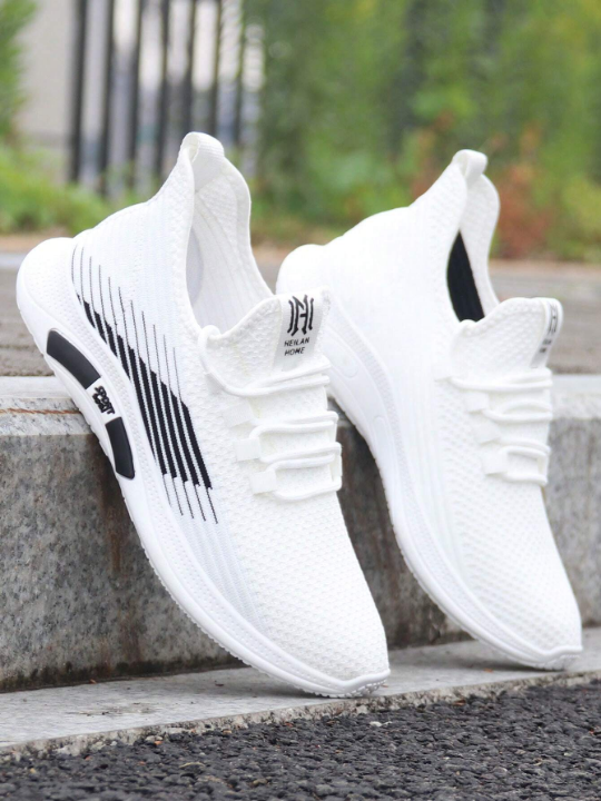 Men'S Sports Casual All-Match Anti-Skid, Wear-Resistant, Soft White Bottom, Breathable Mesh Sneakers, 2023 New