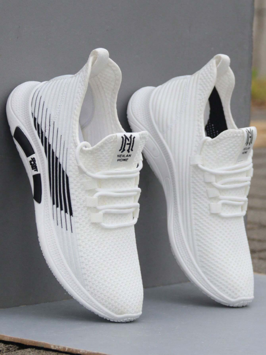 Men'S Sports Casual All-Match Anti-Skid, Wear-Resistant, Soft White Bottom, Breathable Mesh Sneakers, 2023 New