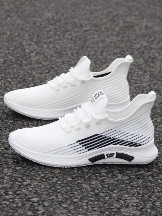 Men'S Sports Casual All-Match Anti-Skid, Wear-Resistant, Soft White Bottom, Breathable Mesh Sneakers, 2023 New