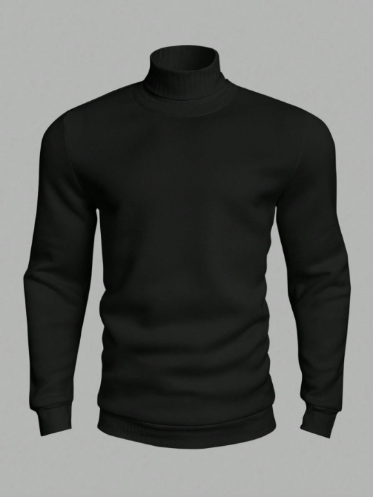 Manfinity Homme Men's High Neck Long Sleeve Sweatshirt