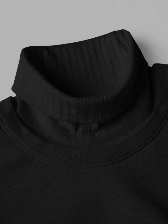 Manfinity Homme Men's High Neck Long Sleeve Sweatshirt