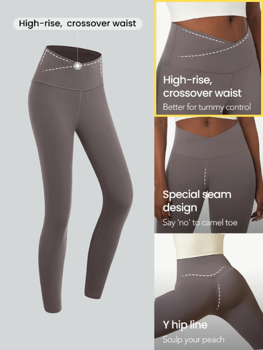 GLOWMODE 24" FeatherFit Crossover Leggings