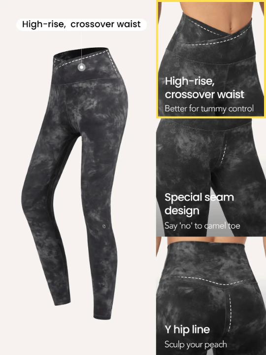 GLOWMODE 24" FeatherFit Crossover Leggings