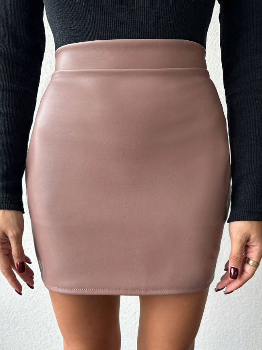 Women's Hip-hugging Ruffle Hem Mini Skirt