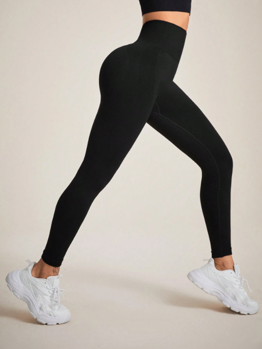 Yoga Basic High-Stretch Seamless Sports Leggings