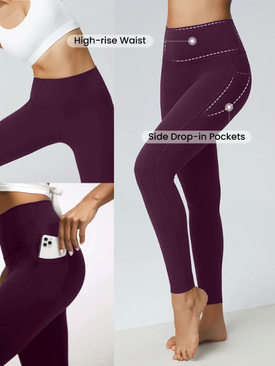 GLOWMODE 24" FeatherFit High-Rise Side Pocket Leggings