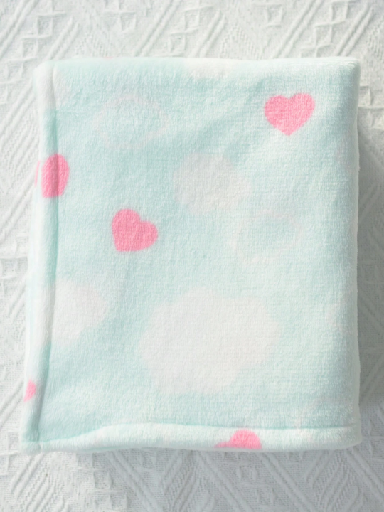 1pc Unisex Newborn Plush Swaddle, Super Soft And Warm Baby Blanket, Breathable And Suitable For Stroller